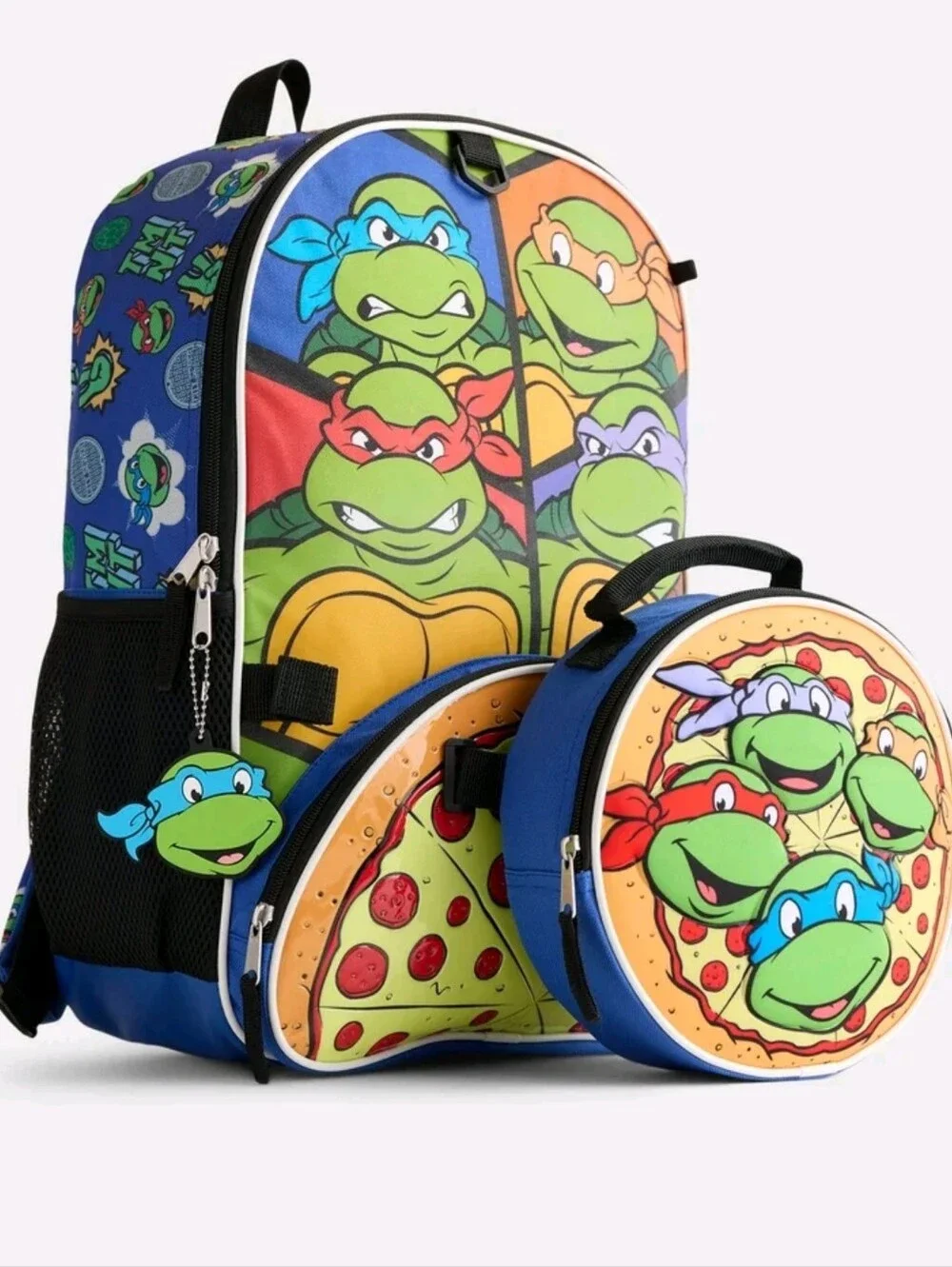 Nickelodeon Teenage Mutant Ninja Turtles Boys Backpack Set with Lunch Bag, 6 Pcs